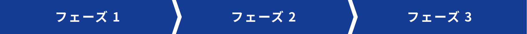 フェーズ1 フェーズ2 フェーズ3