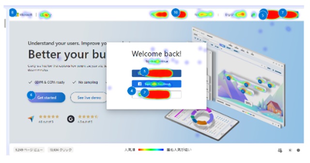 Microsoft Clarityのヒートマップ機能