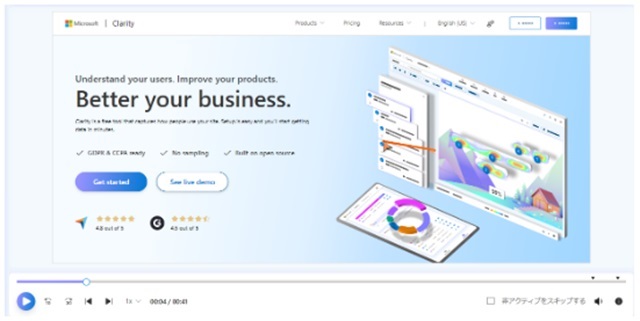 Microsoft Clarityのレコーディング機能